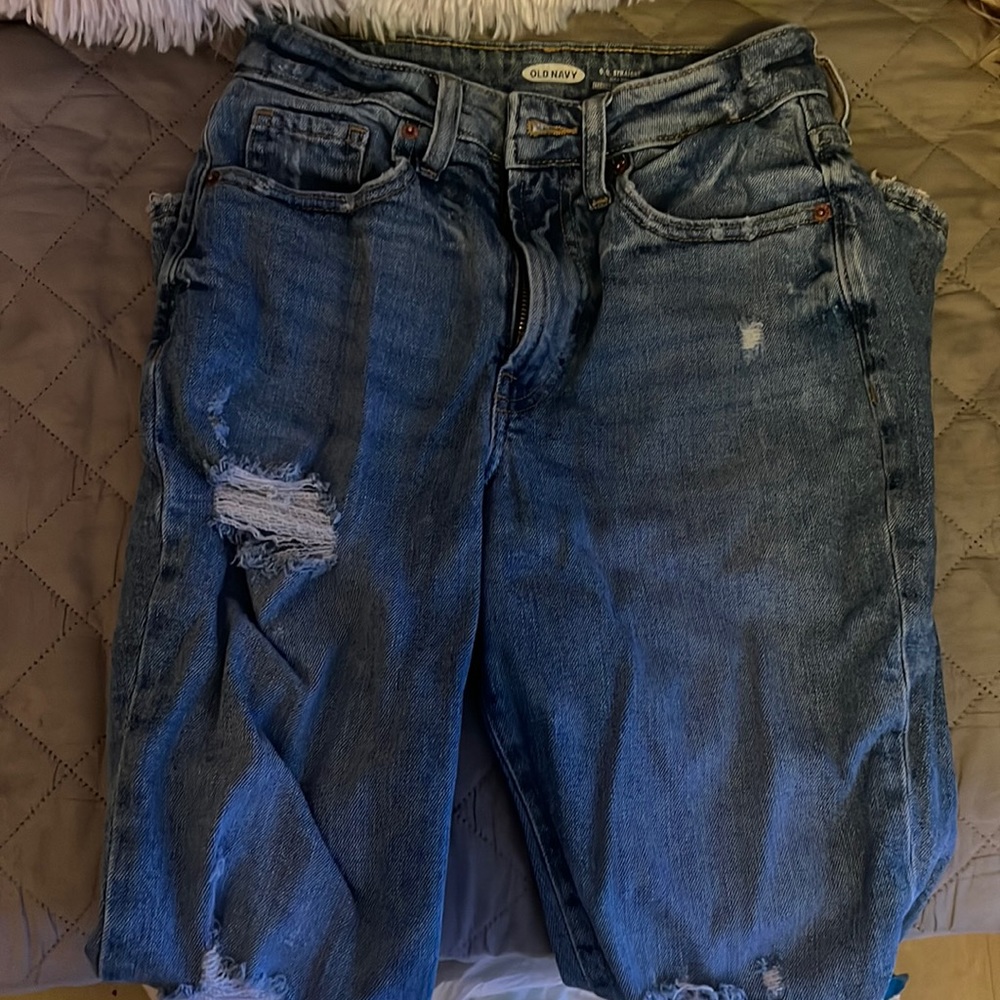 ripped old navy mom styled jeans (price is negotiable)